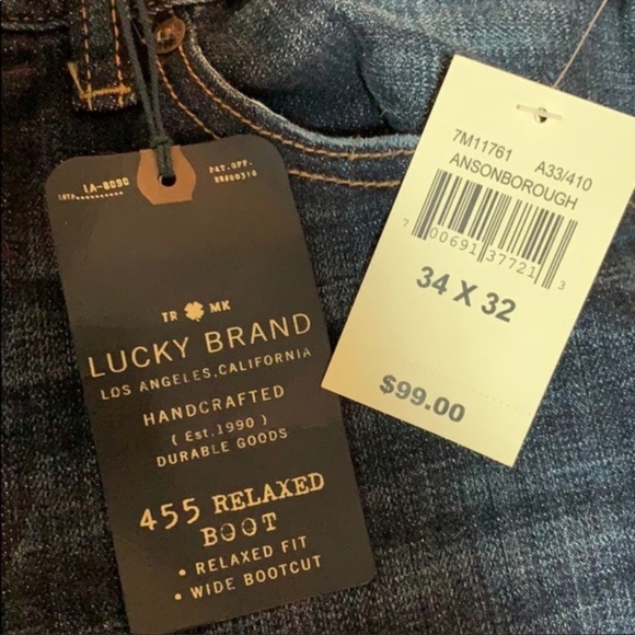 Lucky brand men’s 34x32 Relaxed boot BRAND NEW - Picture 8 of 8